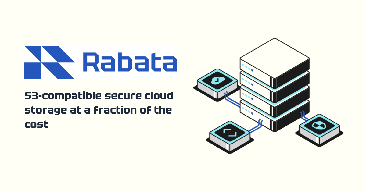Rabata.io - S3-Compatible Secure Cloud Storage at 70% Lower Cost
